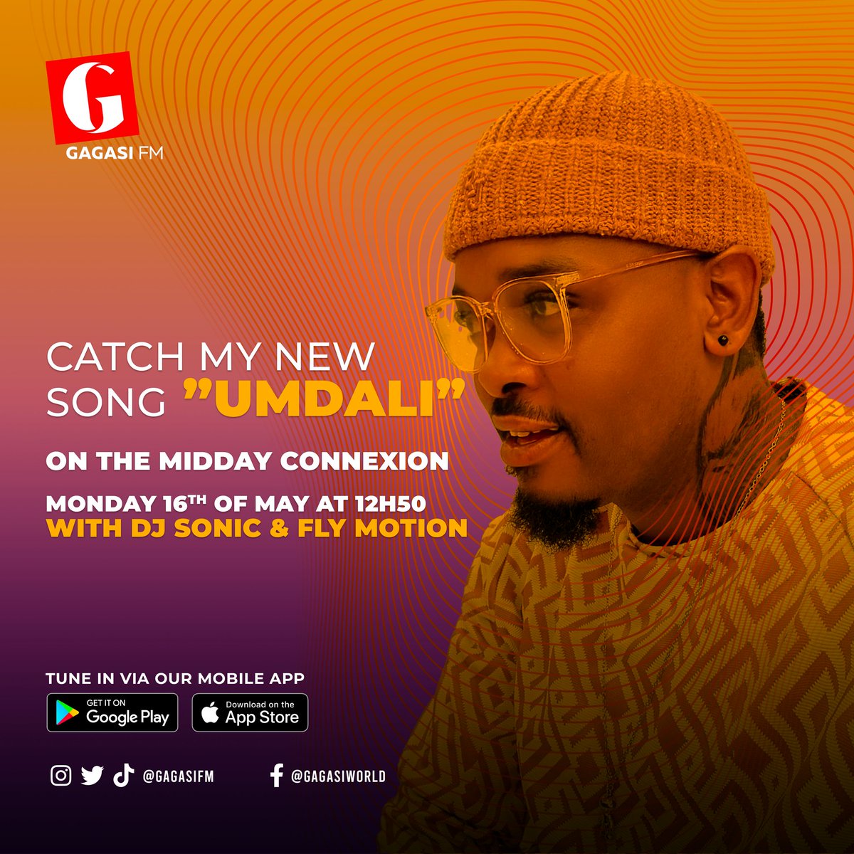 DeejayTso2's tweet photo. Good morning beautiful people 🌞❤️. 

Tune in to @gagasifm at 12h50 for the @middayconnexion and catch my first ever single #UMDALI ft M-Thulz and Randy P.  🙏🏽🤘🏽😉

🔥🔥🚀🚀🚀🚀🚀🚀🚀🚀🚀🚀 https://t.co/gvdzzIvbv4