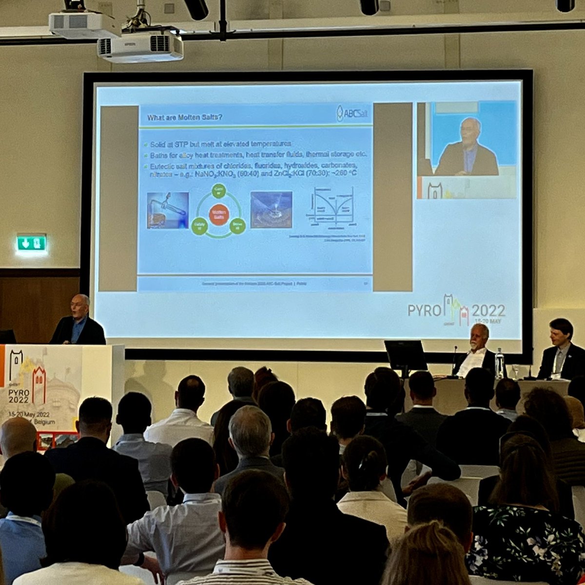 Pyro2022 <a href="/PYRO_2020/">PYRO_2022</a> has just started! The very first keynote lecture is from our <a href="/H2020_ABC_SALT/">Horizon 2020 ABC-Salt</a> project coordinator on the pyrolysis biorefinery with highlights of the ABC-Salt project research outputs. #HappeningNow #Ghent • abc-salt.eu