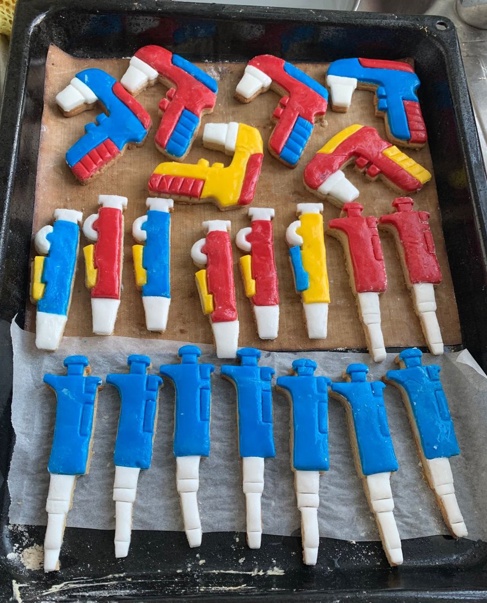 rli22's tweet photo. Cannot resist sharing (with permission) these incredibly intricate #pipette #biscuits made by my wonderful friend @eb_sawyer for my birthday #sciencebaking #cookies @GilsonINC #pipetgirl #science #lab #bakeoff https://t.co/8hGINVvBWG