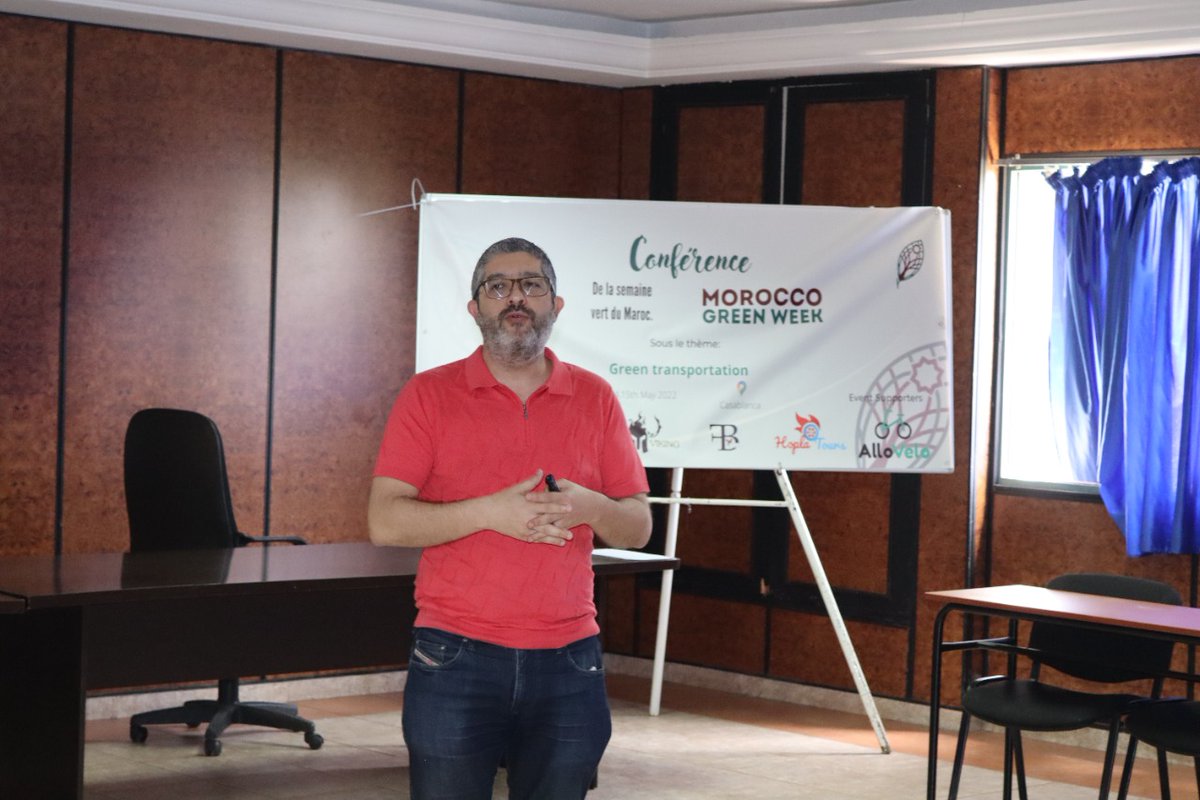 HoplaTours's tweet photo. It was a real pleasure do be a speaker for the  #Morocco #Green #week #conference of  @AIESEC @AIESECMorocco and to share about the theme #sustainable #mobility and #green #transportation with @HoplaTours 
Thanks again for this opportunity !
#HoplaTours @MoroccanCISE @bensaziz https://t.co/VeGNJzx5Pl