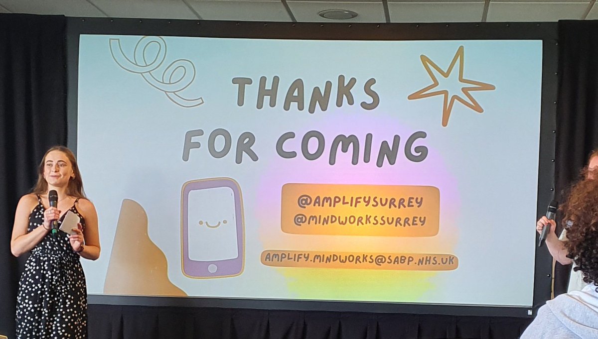 SallyBignall's tweet photo. Lovely event at Sandown Park, Esher put on by hugely inspirational young people @amplifysurrey who are pioneering a new approach to mental health support. @MindworksSurrey @sabpNHS https://t.co/uI8iMdiHV9