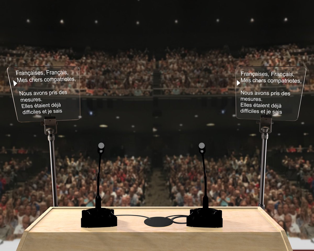 FrTeleprompter's tweet photo. 1st tweet ! Prendre la parole au pupitre et faire passer son message, succès garanti avec notre Presidential Prompter Kit (conference prompter)

#prompter #prompteur #teleprompter https://t.co/B4r1r7ZyJ4