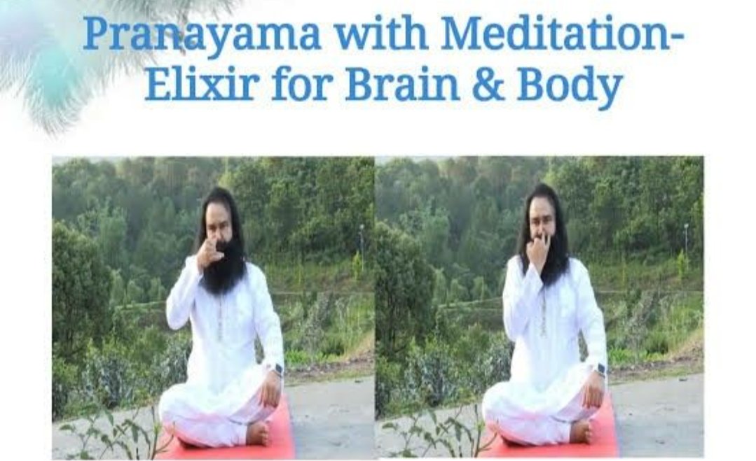Reet05126899's tweet photo. #dssnewupdates
#MondayMotivation
Saint MSG teaches pranayam with meditation which is highly effective in relieving stress from the mind and body. It also enables the flow of oxygen to brain thus increasing the brain, power. Tips by saint Gurmeet ram Rahim Singh ji insan♥️ https://t.co/2Zsx74CxJw
