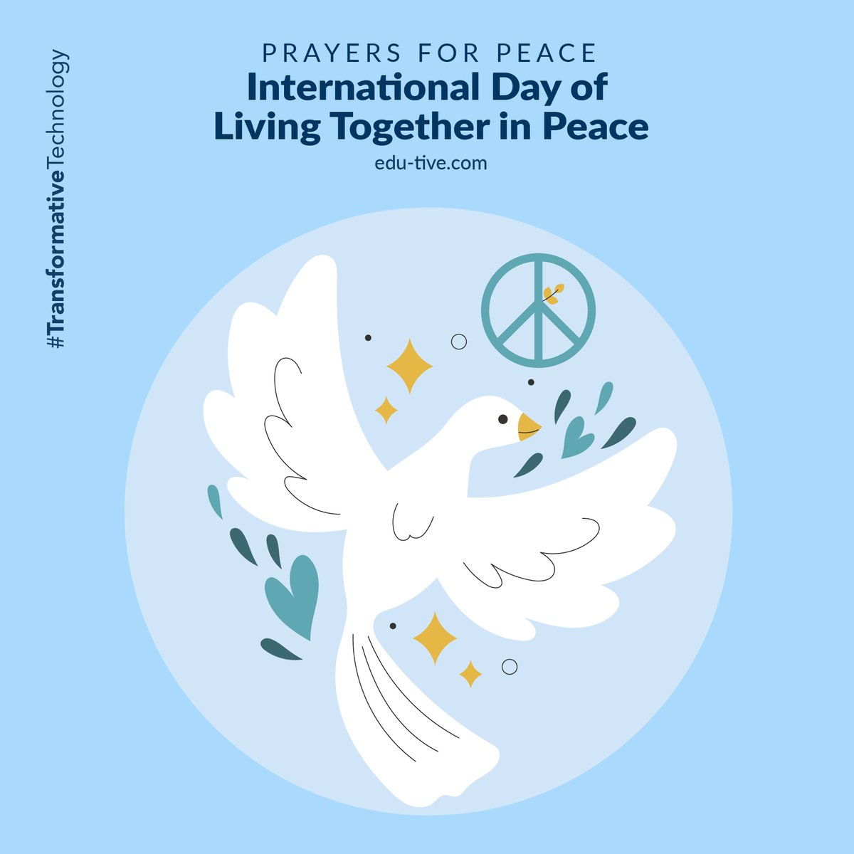 edu_tive's tweet photo. Today, on the International Day of Living Together in Peace, let us try to urge individuals to take an active role in building bridges and developing cohesive communities while also preserving cultural heritage.
#Edutive #Peace #InternationalDayOfLivingTogetherInPeace https://t.co/6DP8Oitmid