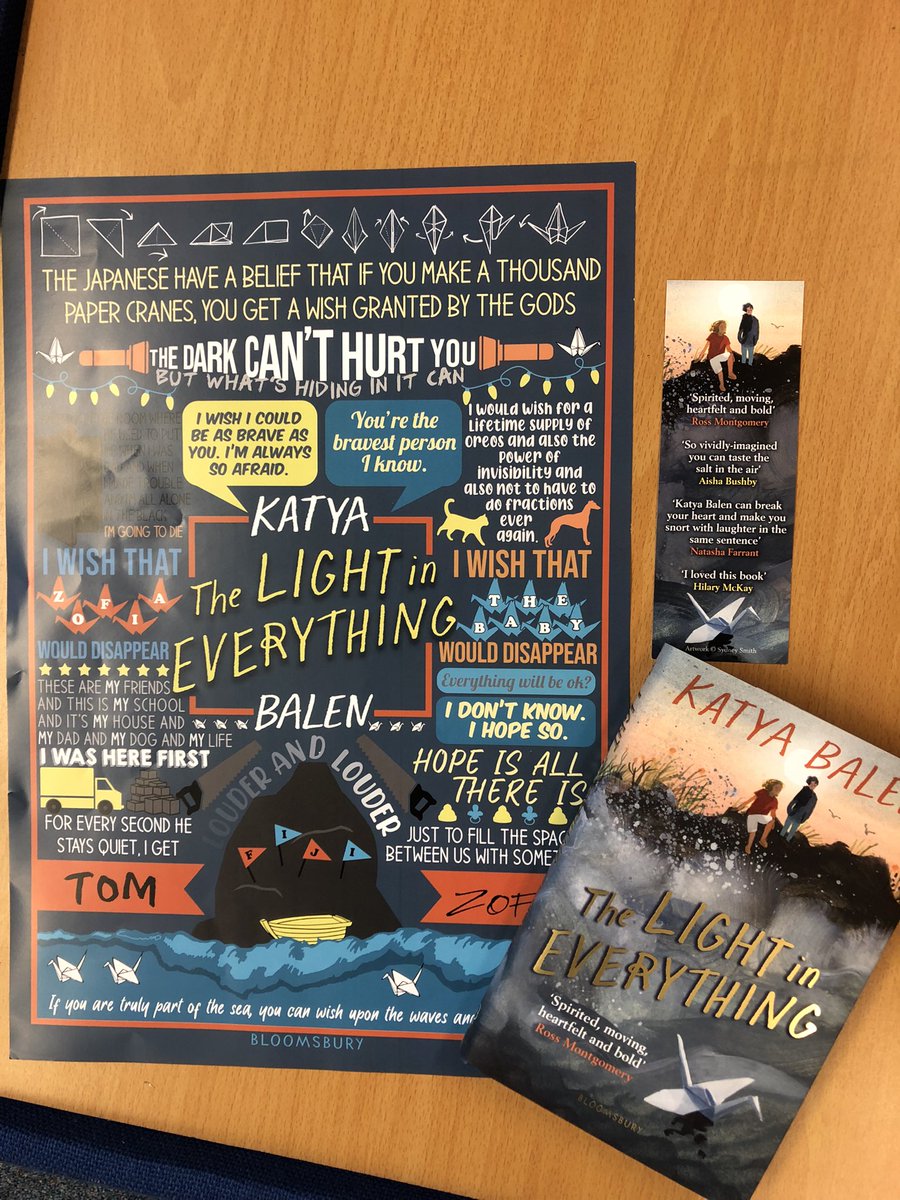 TCA_LRC's tweet photo. Totally gorgeous #bookpost today. Thank you so very much @katyabalen #TheLightInEverything @KidsBloomsbury https://t.co/dpAYtWJAKv