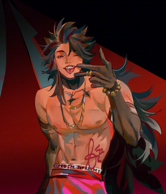 that one official art with Li Ling with his teeth smile is so cute. 