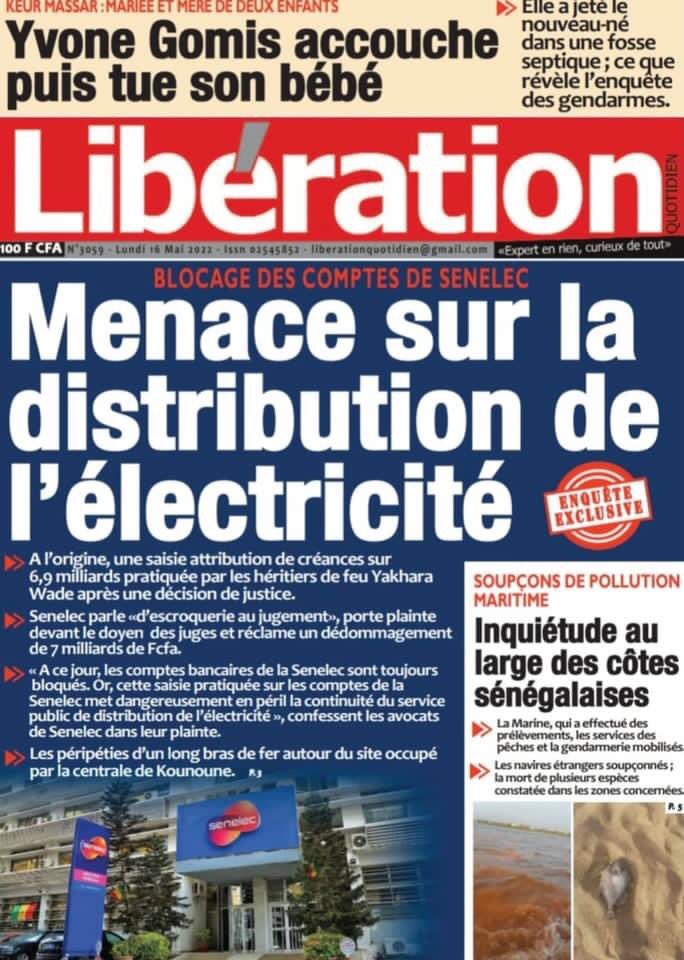TvThiantgui's tweet photo. #Unes des#Quotidiens du Lundi 16 mai 2022 https://t.co/ltyw1nkZUe
