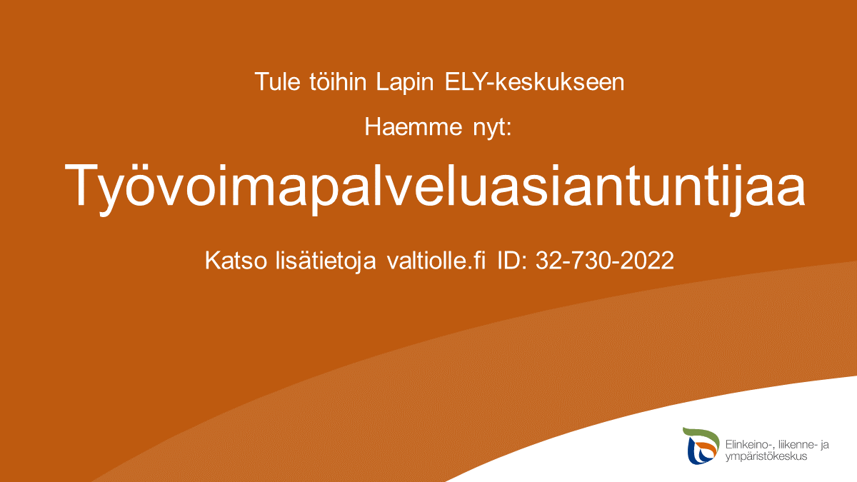 elinvoimak_LAP's tweet photo. Tule meille töihin työvoimapalveluasiantuntijaksi! Tehtävässä mm. edistetään työnhakijoiden työmarkkinoille sijoittumista hankkimalla koulutuksia ja palveluita. #ELYkeskus #rekry #valtiollatöissä

Hae viimeistään 30.5. klo 15.15: https://t.co/CDCpkAG0LS https://t.co/09mzzt6e32