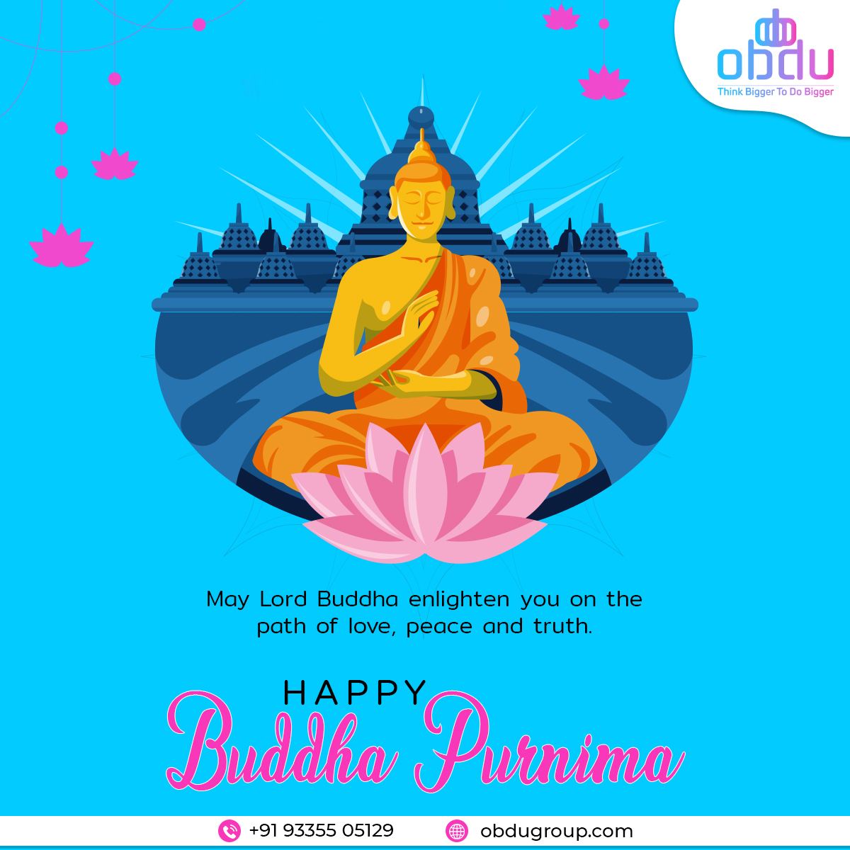 obdushop's tweet photo. May Lord Buddha enlighten you on the path of love, peace and truth. Happy Buddha Purnima! Happy Buddha Purnima

#obducab #cabservice #onlinecab #obdugroup #obducabs #ecommerce #ahmedabad #gandhinagar #gujarat #budda #buddapurnima #buddhajayanti #spiritual #peace #love https://t.co/aTQx37z8SW
