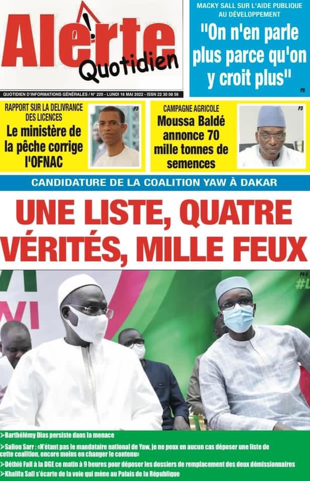 TvThiantgui's tweet photo. #Unes des #Quotidiens du Lundi 16 mai 2022 https://t.co/MP96AXn2kw