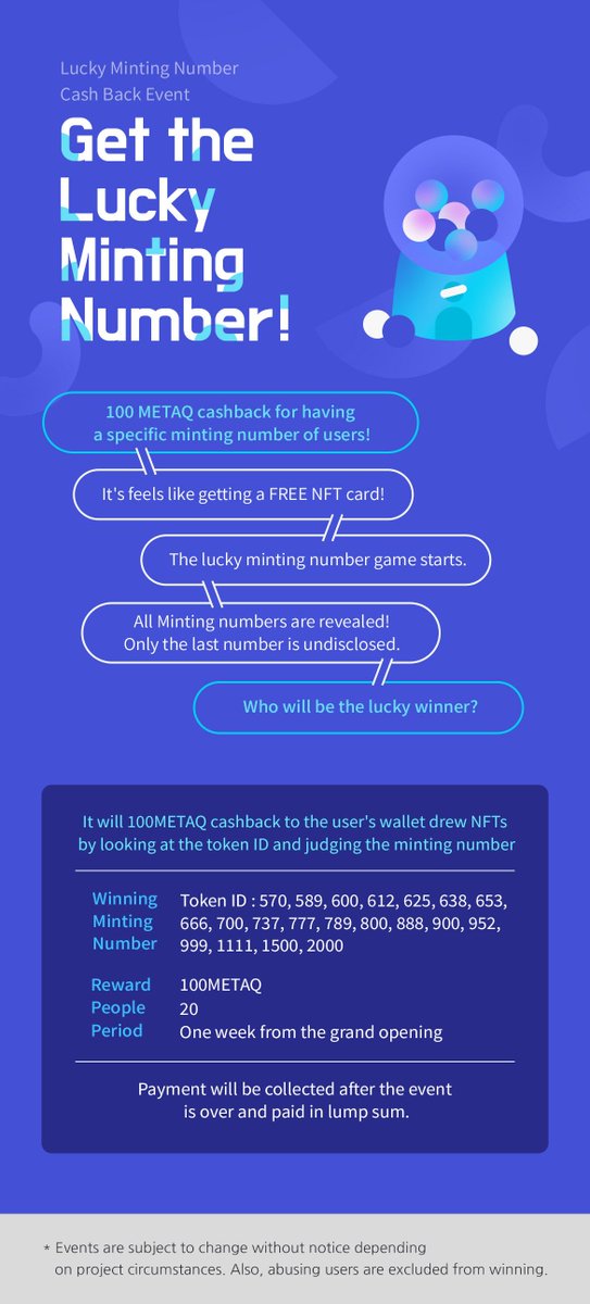 Rianne_Crypto's tweet photo. One more day and it will be a week since the GRAND OPENING of MetaQ Crypto Fishing!
Better join the [Grand Open] Lucky Minting Number before it ends!
Who's gonna be the lucky winner of 100 METAQ?

Want to register? ➡️ https://t.co/nNlwwTZk34

#crypto #mint #Giveaway #NFTGame #P2E https://t.co/Ls5aMwItxQ