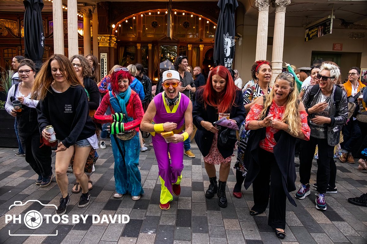 photosbydavid1's tweet photo. English Disco Lovers with DJ Sam Moffet #EDL 
@brightonfringe #Curiouslyfringe
 #Fringecity #myfirstrave with surprise appearance 
@gurududu https://t.co/APu6EIpDxR