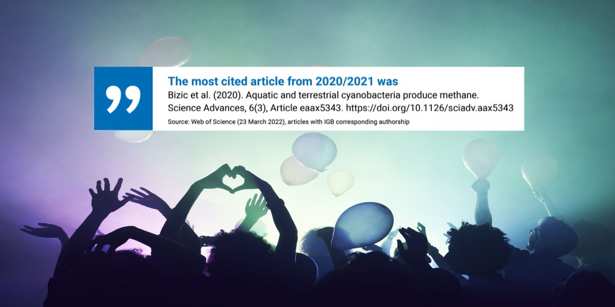 Minabizic's tweet photo. Thank you to all who cited our research on Cyanobacteria producing methane https://t.co/Ovk9FMy9oI and making it the most cited article from 2020/2021
@LeibnizIGB #oxic #methane #production https://t.co/yBShR44Drw