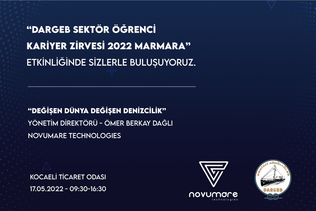 novumare's tweet photo. Bu hafta, @dargeb_  Sektör Öğrenci Kariyer Zirvesi 2022 Marmara etkinliğindeyiz.
Yönetim direktörümüz Ömer Berkay Dağlı'nın katılım sağlayacağı etkinlikte 3. oturumda sizlerle buluşuyoruz.

Kayıt Bağlantısı: https://t.co/ALtqgh2jqU
Detaylı Bilgi İçin: https://t.co/e8r1lDPfOT https://t.co/qaOtIOz7gF