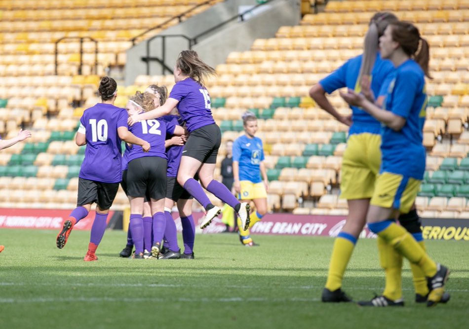 WymondhamWomen's tweet photo. 𝗖𝗢𝗨𝗡𝗧𝗬 𝗖𝗨𝗣 𝗙𝗜𝗡𝗔𝗟 🏆 

Next week we will be aiming to complete the treble!

⚽️ @MulbartonLadies
🏆 Women’s @NorfolkCountyFA Final
📆 Wed 25th May
📍 Carrow Rd
🕖 7:45pm KO
🎟 £6 adults, £4 concessions, U12 free. Tickets are cashless.

#UpTheTown ❤️🖤💜🖤 https://t.co/j6H6MeSvLa