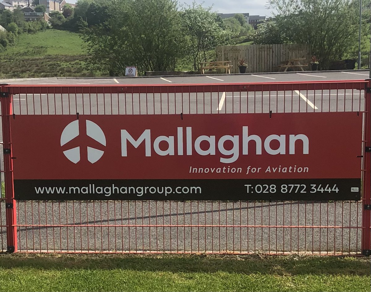 New sign up at the field. Great to have the support of a world leading local company. Thanks Niall and Ronan