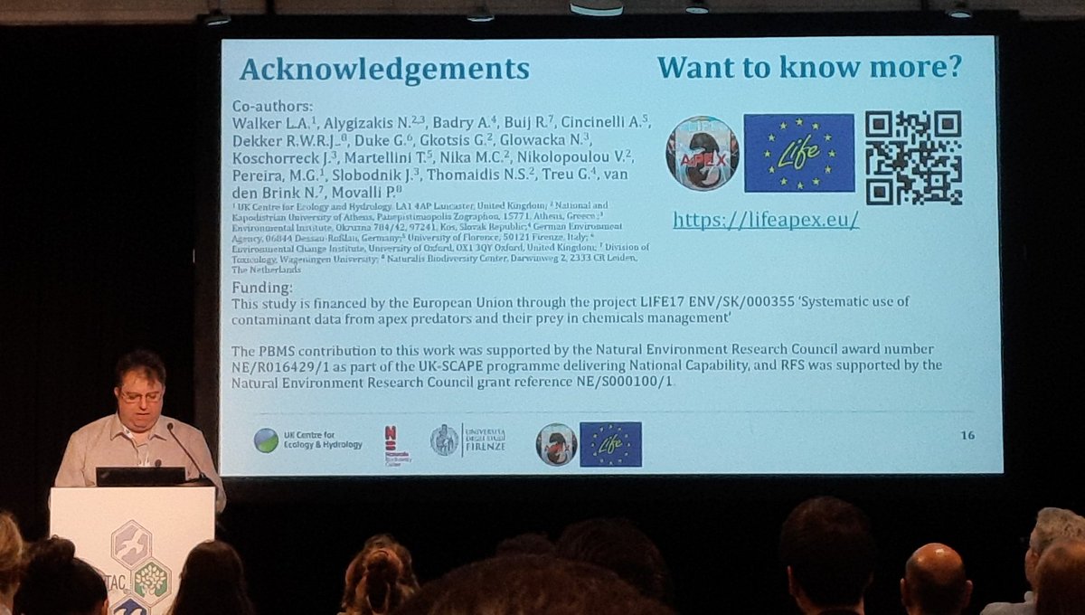 GeorgiosGkotsis's tweet photo. 📢@LeewWalker summarizes in #SETACCopenhagen how the number and pooling of #Buzzard samples🦅 can be efficient for #biomonitoring studies of #legacy #pollutants. This study was realized in the context of @LIFEAPEX1. https://t.co/WVr8qzuHz3