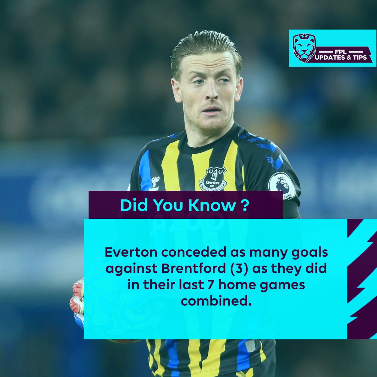 FPLUpdates_Tips's tweet photo. • Everton conceded as many goals against Brentford (3) as they did in their last 7 home games combined.
Who impressed you the most yesterday ?
#FPL #GW37 <Admin #SS28🇮🇳> https://t.co/BZ32yiGjoT