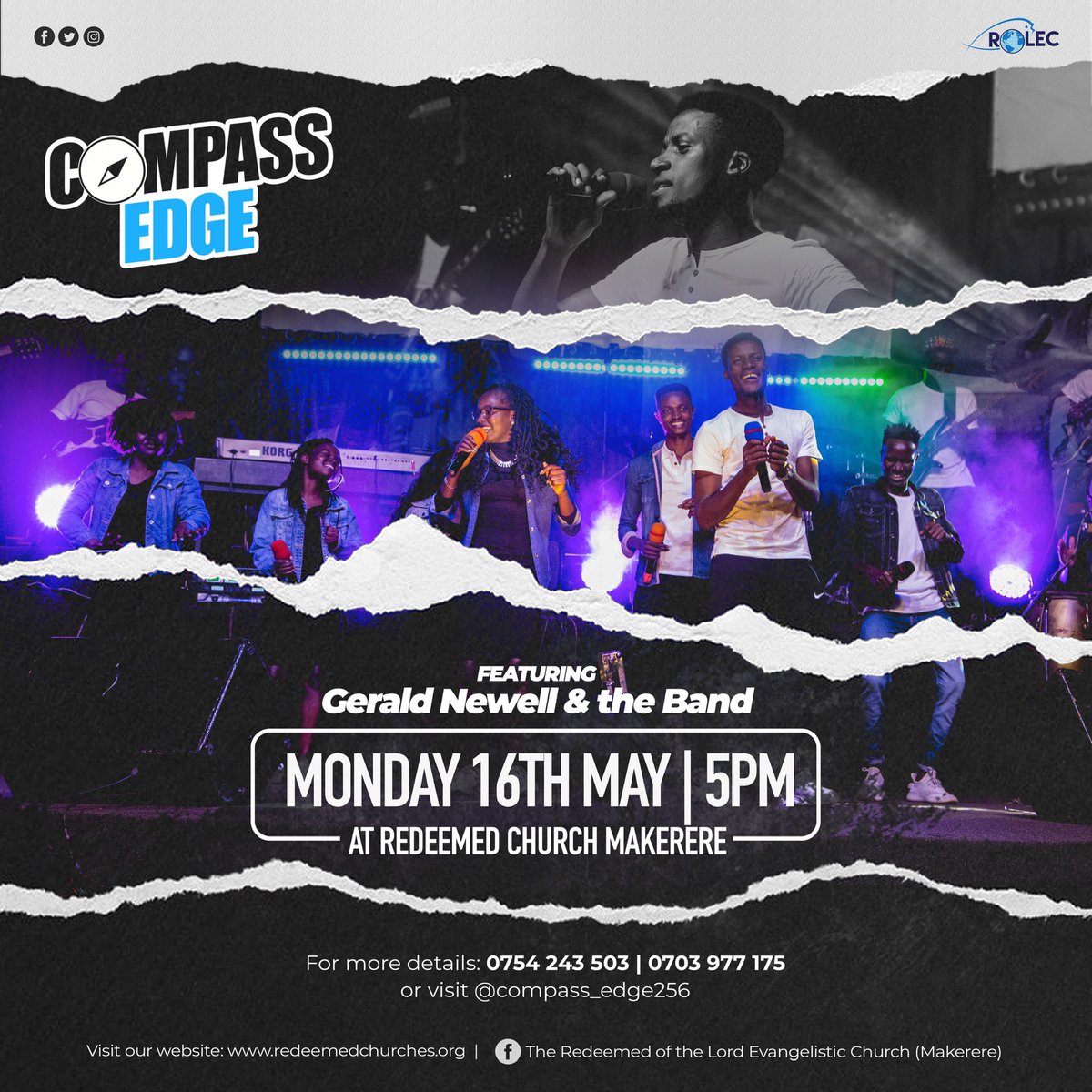 Rolec_Makerere's tweet photo. Good morning beautiful people, we believe God has kept you safe & wishing you a victorious week. Just a reminder: The Youth #CompassEdge team invites all youth/campusers for their Monday fellowship starting at 5pm. Plan not to miss!
#Rolecfamily https://t.co/WlZlAdeRd4