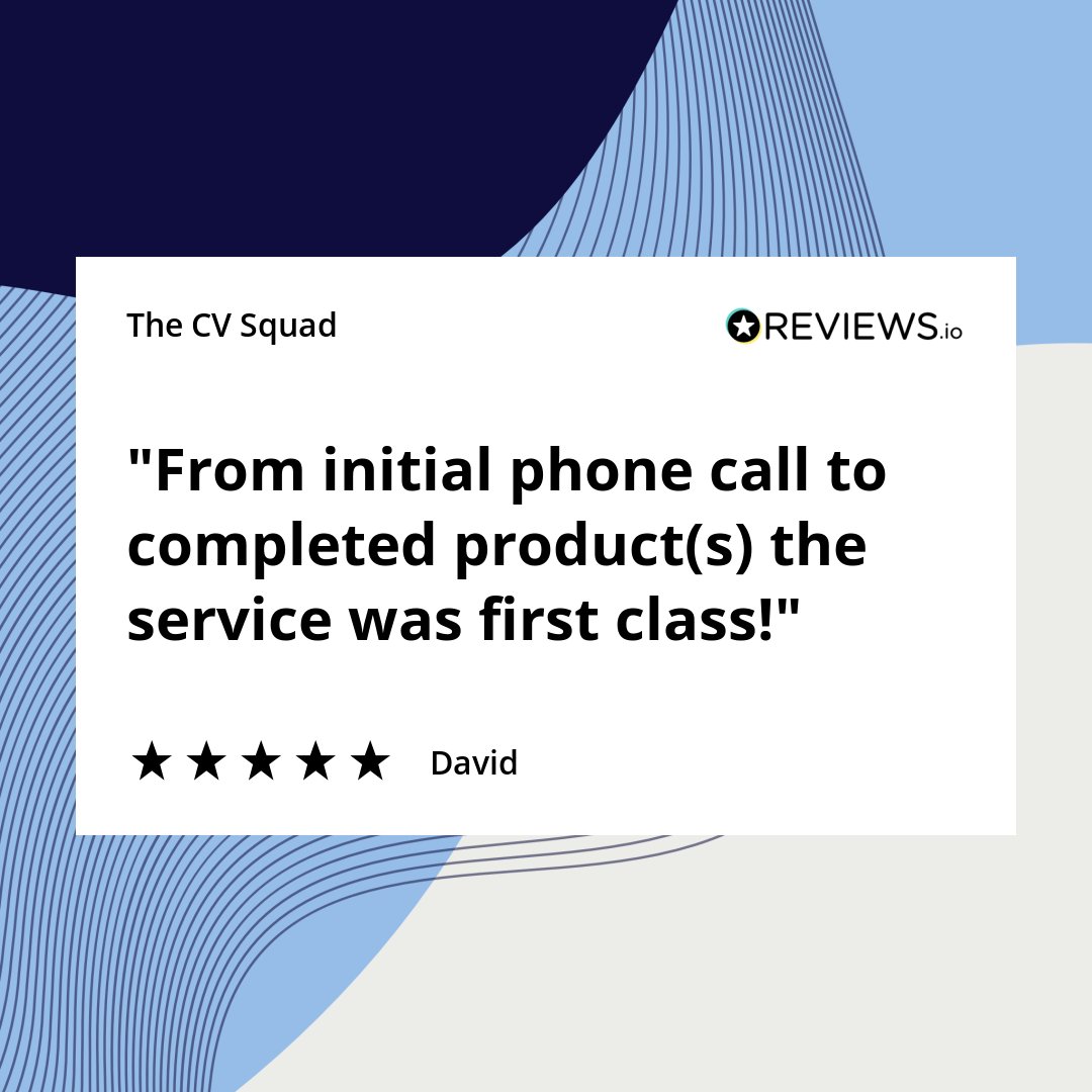 CVsquad's tweet photo. Nice way to start the week 💙

#review #5starreviews #cvservice #customerexperience https://t.co/kD9Wvgg3YV