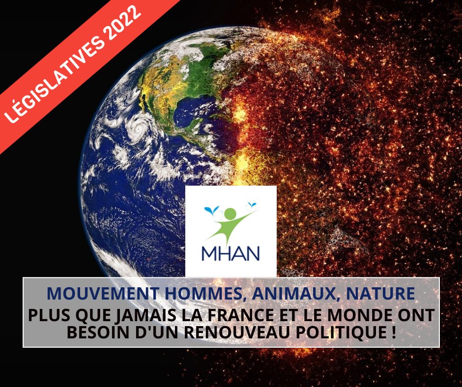 Universalistes1's tweet photo. 📢 #LÉGISLATIVES2022 : plus que jamais la #France et le monde ont besoin d'un renouveau #politique ! Le #MHAN vous présente ses #Candidats rassemblés autour de 2 objectifs : défendre l'urgence #Ecologique et la #CauseAnimale !

🎯 VOTEZ POUR LE VIVANT » https://t.co/ha6k9xVzvQ https://t.co/I2afUyr776