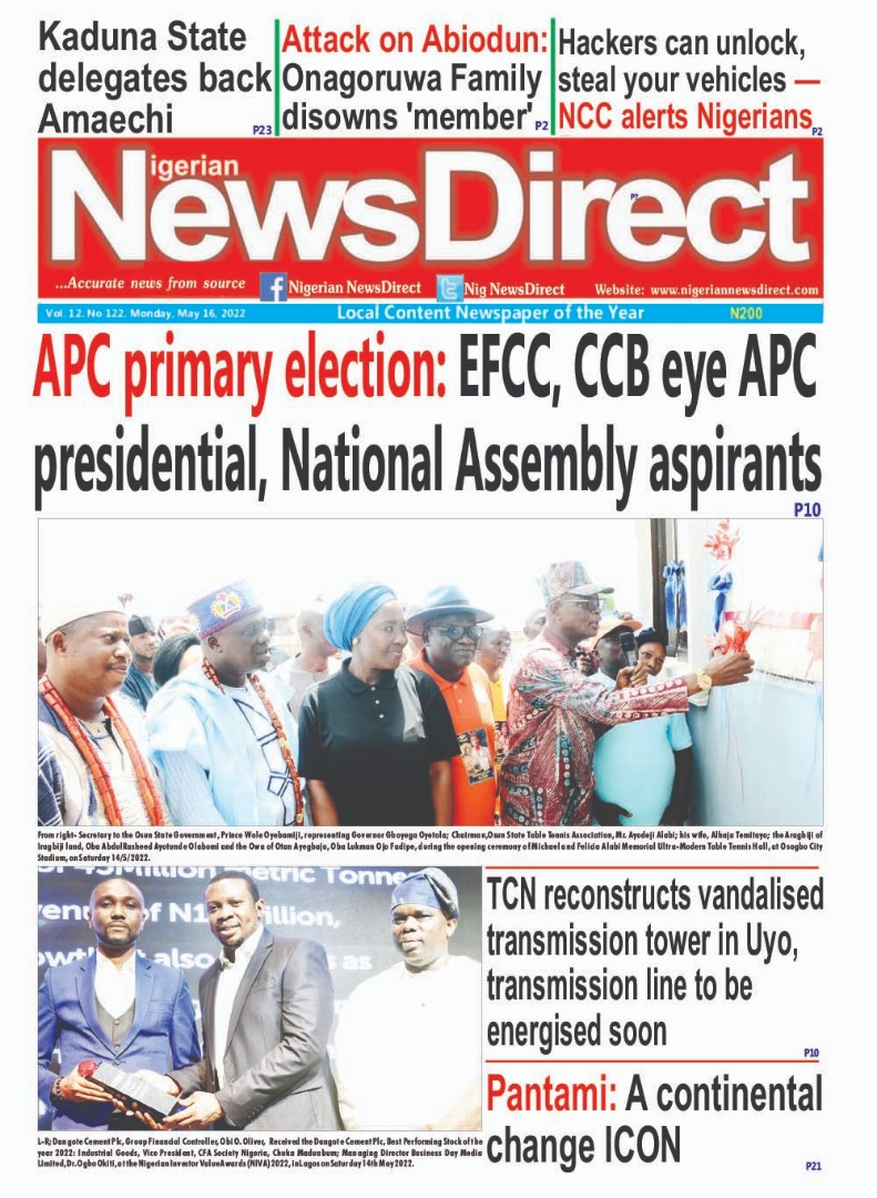 NewsCentralTV's tweet photo. #NewspaperHeadlines: Monday, May 16th, 2022
#WesternAfrican
> Threat to Security: National Security Warns Churches ~ GHANAIAN TIMES
> Bassirou Kante’s Alleged Financial Fraud: Intense Lobbying to hide big names? ~ FRONTPAGE https://t.co/TLMdTPRl7V