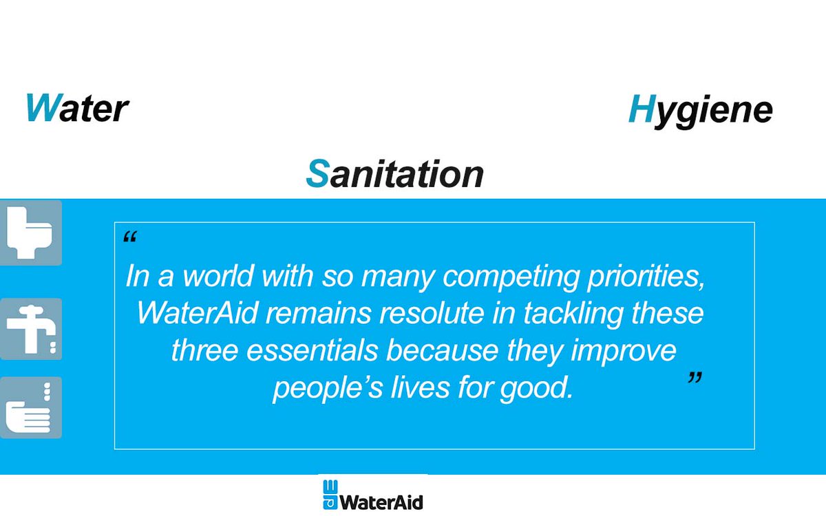 WaterAidEswatin's tweet photo. In a world with so many competing priorities, #WaterAid remains resolute in tackling these three essentials because they improve people's lives for good.
#WashServices
#WeLeaveNoOneBehind https://t.co/JNdHT4Nz02