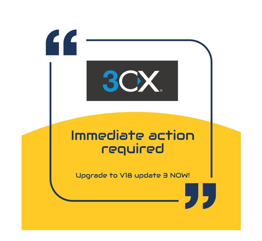 UC_Experts's tweet photo. It's a dangerous world
Since a few days, several 3CX partners worldwide noticed their customers PBX'es being compromised. This was almost always the result of outdated PBX'es or weak security on user extensions and/or administrator access.
#3CX #Voip #UCexperts https://t.co/hq1SnRNVDh