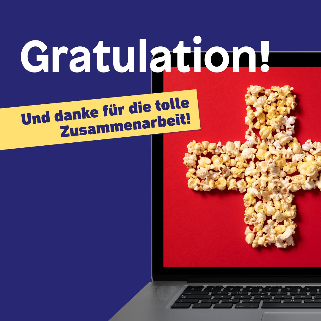 🍿 Gestern gab's Popcorn zum Znacht 🥳
Wir gratulieren dem Abstimmungskomitee herzlich und freuen uns mit ihnen über dieses Ja zum Filmgesetz. Mehr zu unserer Zusammenarbeit und ein Blick hinter die Kulissen in unserem Blogpost 👉 feinheit.ch/blog/ja-zum-fi…