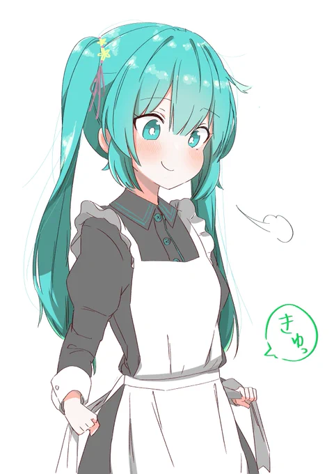 #初夏の創作クラスタフォロー祭り #絵柄が好みっていう人にフォローされたい ✧ #絵描きさんと繋がりたい ✧再掲!最近描いた初音ミクちゃんです 