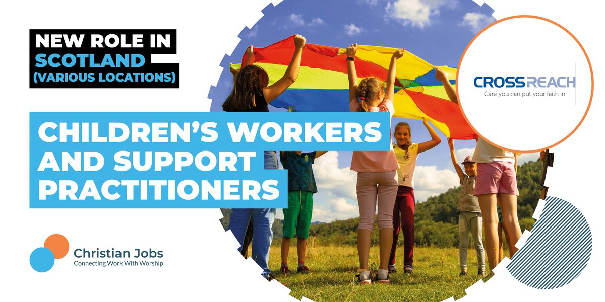 UKChristianJobs's tweet photo. This weeks Featured Job comes from @CrossReach. They are looking for a Children’s Worker, or a Children’s Support Practitioner. To find out more about this role and to apply today, go to https://t.co/5lI29lDpDL #ChristianJobs #CrossReach #Children #ChildrensSupport #ChildrensWork https://t.co/HNGb9HR8ax