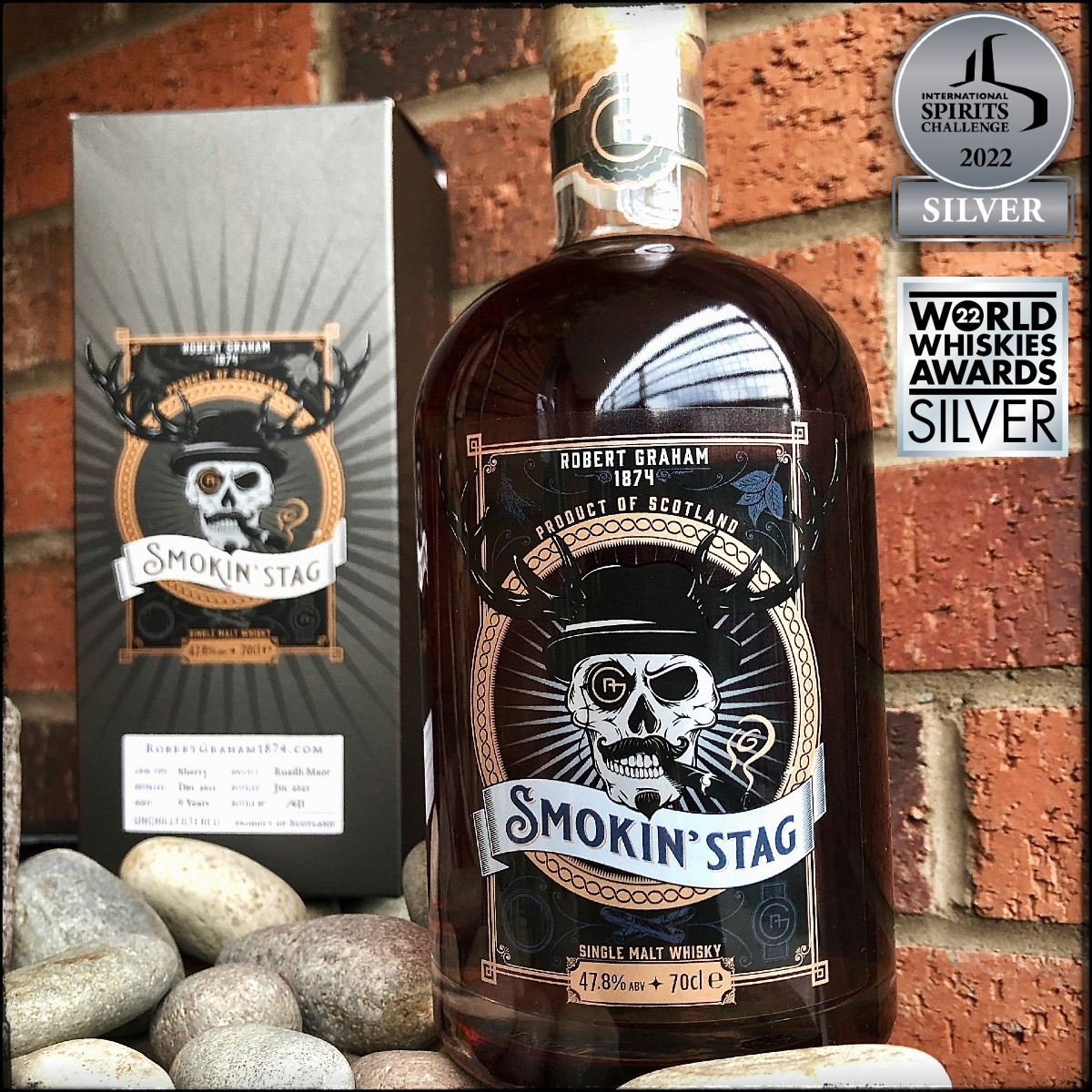 RGWhisky's tweet photo. Boom - We picked up another couple of awards at the International Spirits Challenge 2022!!

Lochwood - Gold
Smokin' Stag: Batch 1 - Silver

Plus we also won Silver for Smokin' Stag at the World Whisky Awards 2022!

https://t.co/IF857NSRPn https://t.co/LgTQ95STpn