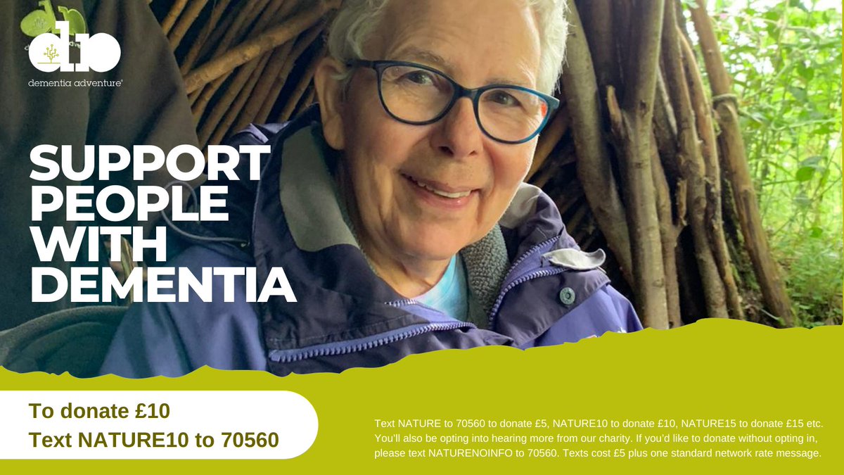 DementiaAdv's tweet photo. Did you know connection to nature can slow the progression of dementia? Yet 83% of carers are understandably nervous about their loved one's going out and about.

Help us support more families to help people with dementia to get out into nature. 

#DementiaActionWeek https://t.co/LXKeWTxTQ1