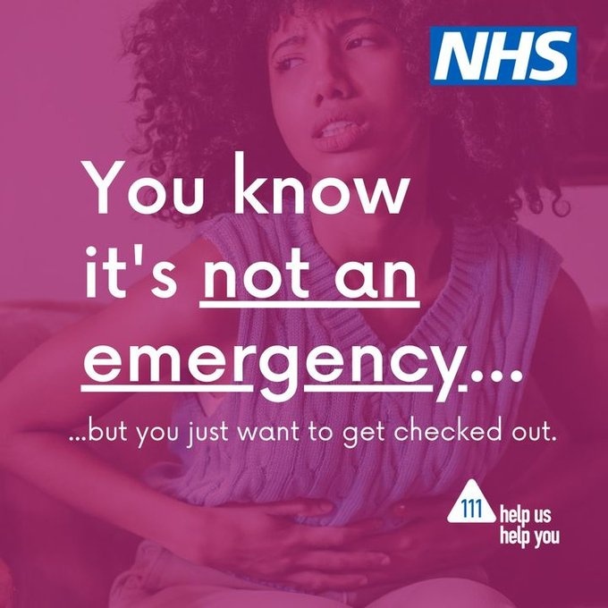 There’s an easier way to get the urgent care you need.

🏥 Instead of going to A&amp;E, use NHS 111 online: orlo.uk/MiIKX

👩‍⚕️ #NHS 111 will help you right away and, if needed, a healthcare professional will call you.