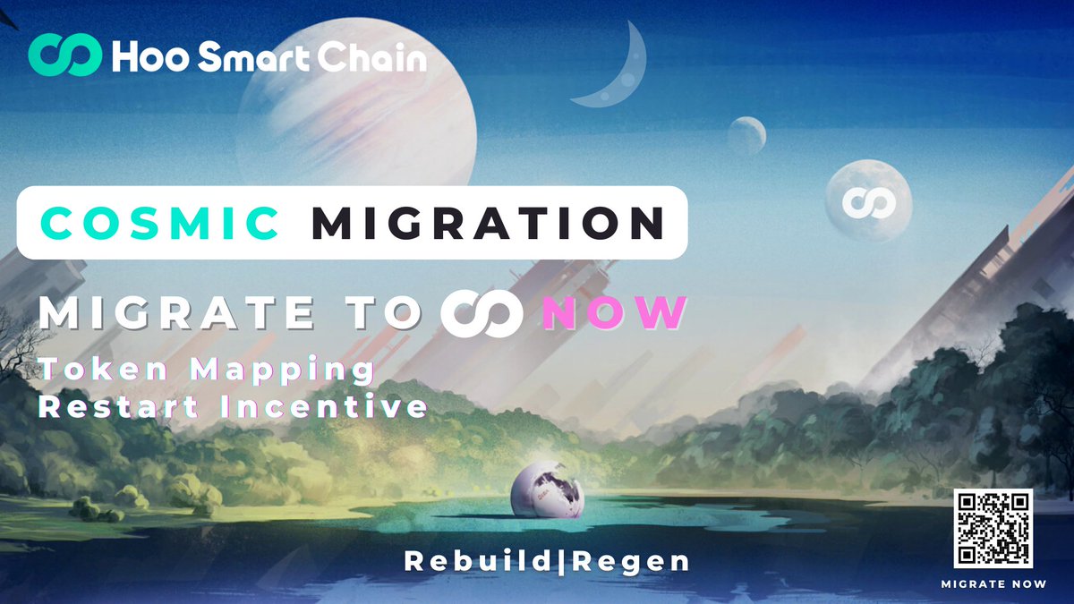 We are announcing #CosmicMigration Program to help projects and users adversely affected by the recent events on the Terra/Luna ecosystem to migrate to #hoosmartchain. 

We are ready to help and provide resources to devs and users with <a href="/HooSmartChain/">Hoo Smart Chain</a> and <a href="/EqualSignBridge/">Equal Sign Bridge (ES Bridge)</a> .