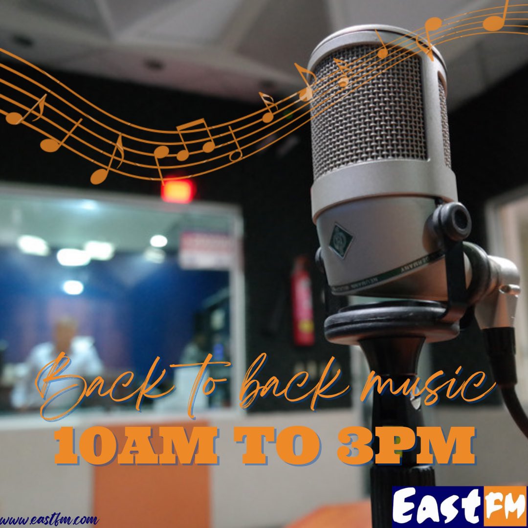 EastFMKenya's tweet photo. Get a dose of your favorite hits from now till 3pm…
#backtobackmusic https://t.co/PdGRo47IEY