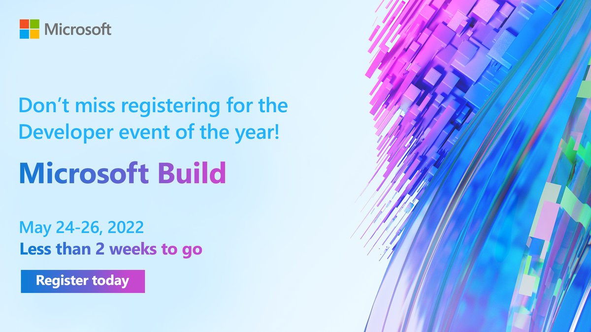 MicrosoftIndia's tweet photo. Join us for an engaging, immersive experience from May 24-26, 2022, to explore new technology for accelerating app modernization with cloud-native architecture. Register now - https://t.co/H7byHDf9mJ https://t.co/LCWyqkN3iQ