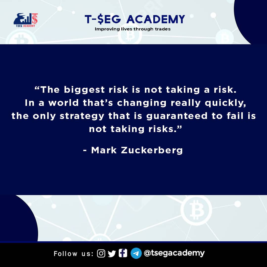 tsegacademy's tweet photo. To win ,to succeed,to really achieve anything, you have to be ready to take that risk,that next step!!!

Are you ready to take that risk!!!?

Happy new week from us @tsegacademy !
#forexsignals #forex #forexeducation📚 #forextrading #forextradingtips #forextutorials #forexclass https://t.co/qpficZrO6q