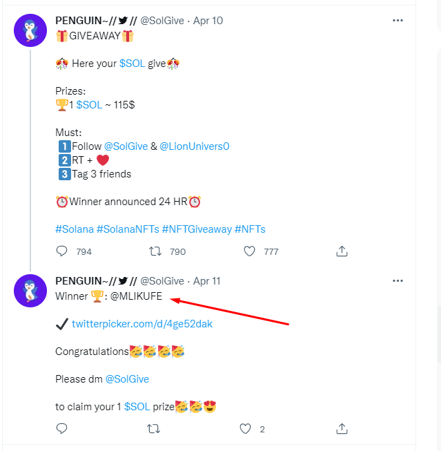 Scam Giveaways tweet media