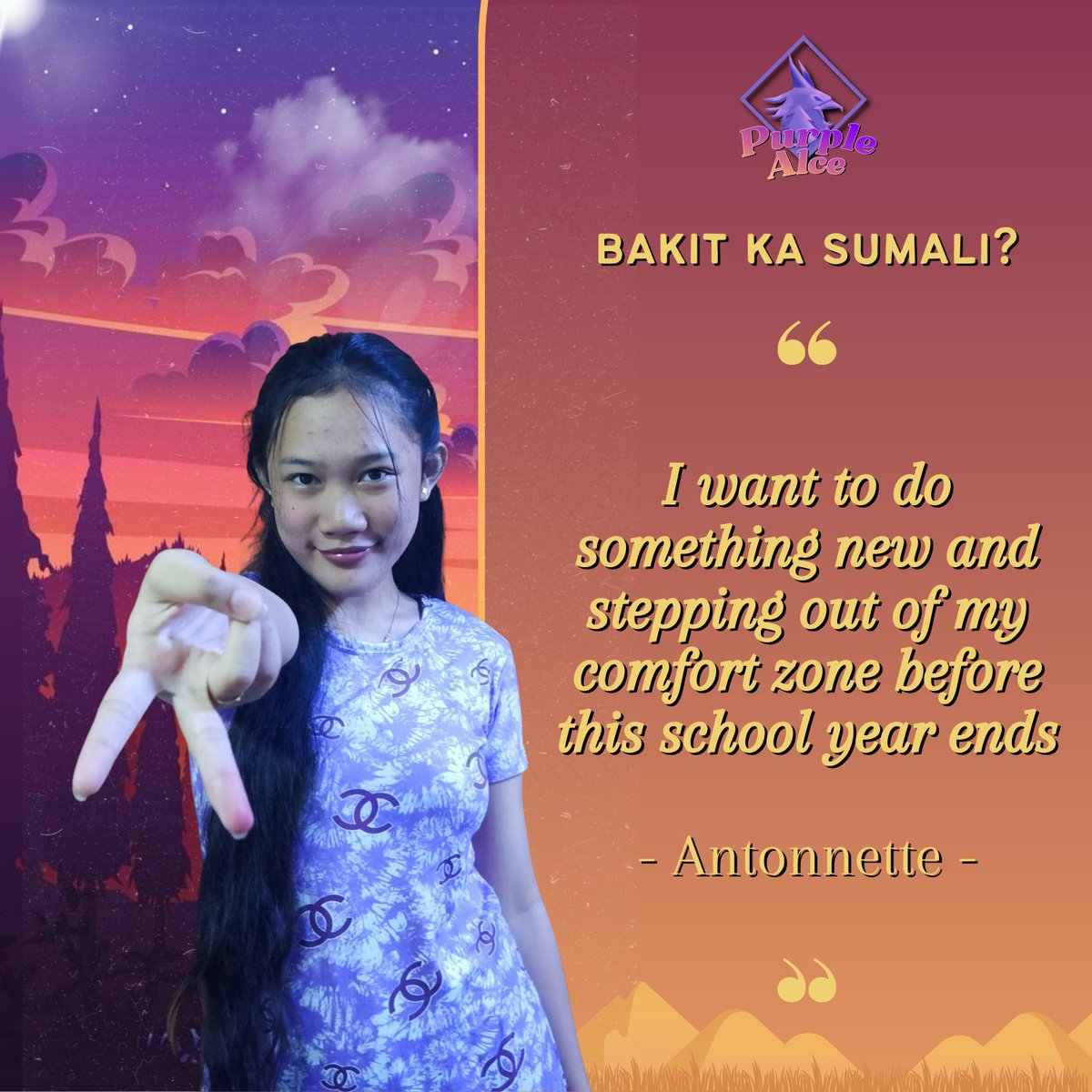 spcshsalce's tweet photo. #PurpleAlce
#LetAlceReclaimTheThrone
#VioLetsWin
#KagatNgAlceRawr
Spiels by: Shala Abanilla and Lyca Abenoja
Layout by: Ryza Gandaruza https://t.co/2lZNnQlkdb