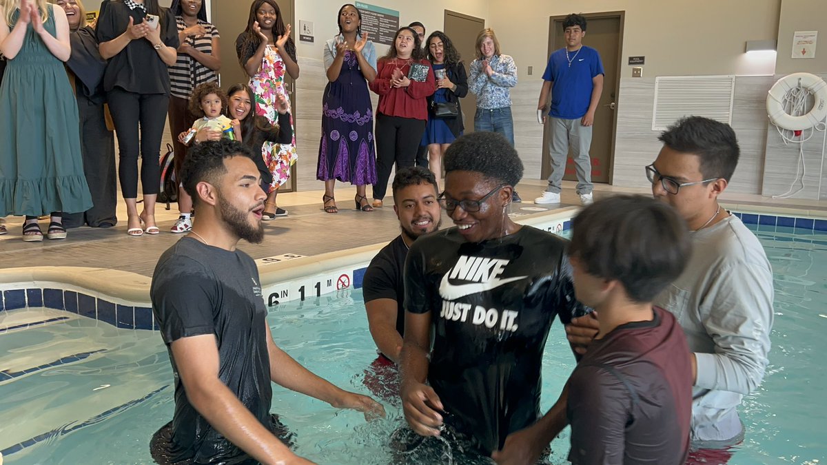 DenverICC's tweet photo. Welcome to the Kingdom Dan! 🥳 We were so inspired to have seen you become our brother today after Sunday service! 🙌
#denvericc #denverinternationalchristianchurch #baptism #family #godskingdom #bornagain #love #god #christian #church #soldoutdisciplingmovement #ilovemychurchicc https://t.co/m0WenqfTvH