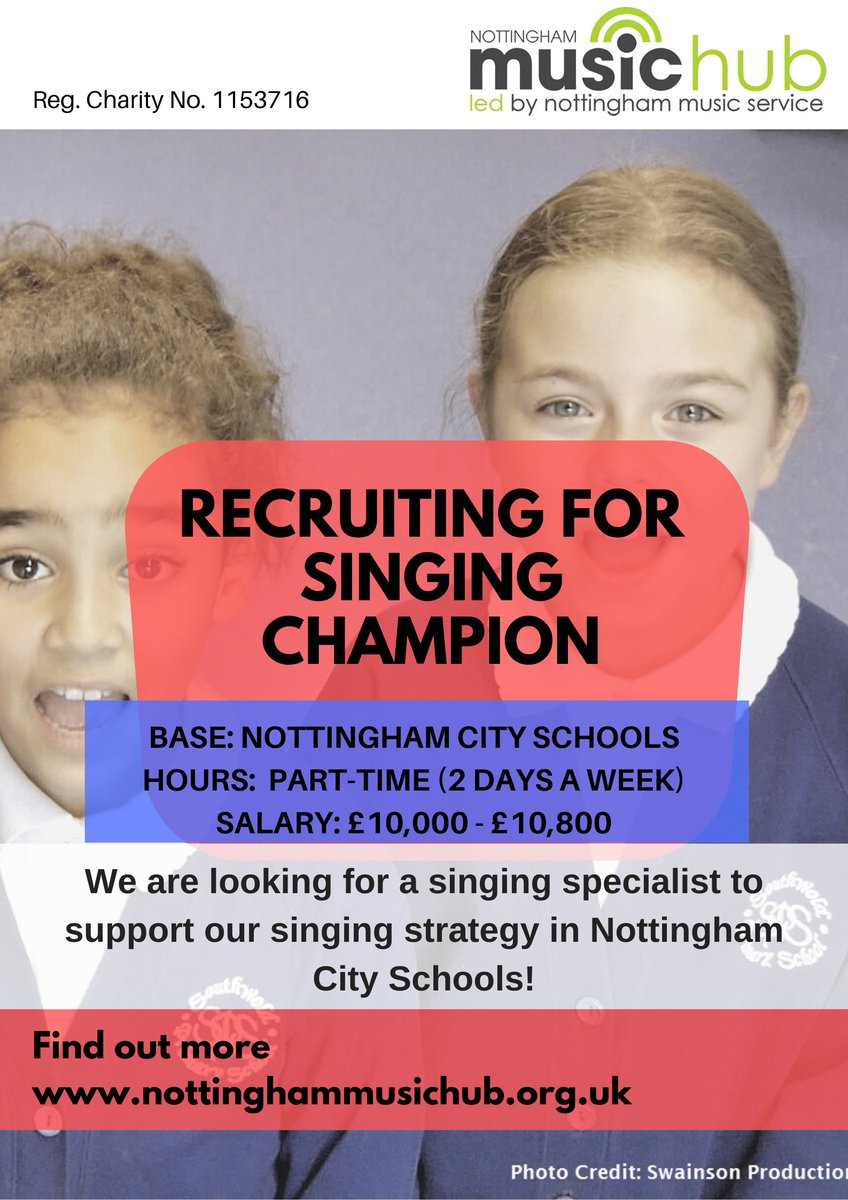 NottMusicHub's tweet photo. Happy Monday! Here are some fantastic, flexible work opportunities with Nottingham Music Hub: https://t.co/BF9z5i6MdZ

If you're passionate about music education, this is the charity to work for. #MakeMusicMakeADifference https://t.co/W91655xrr1