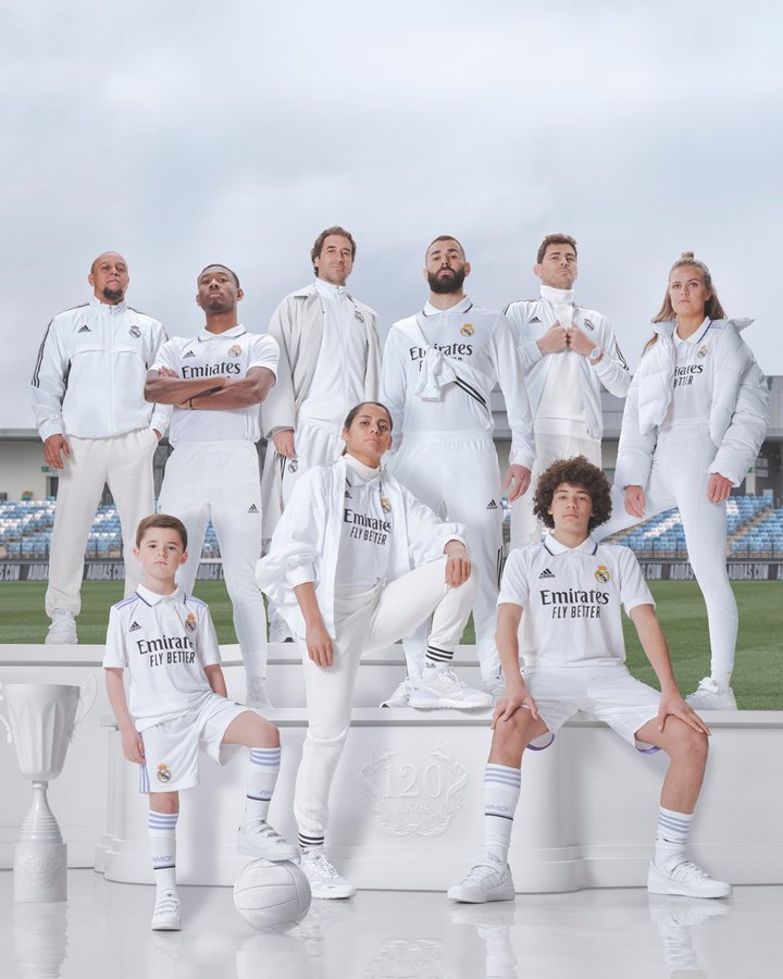 ESPNFC's tweet photo. Real Madrid have dropped their home kit for the 2022-23 season 🥶 https://t.co/CQhxVeYQGZ