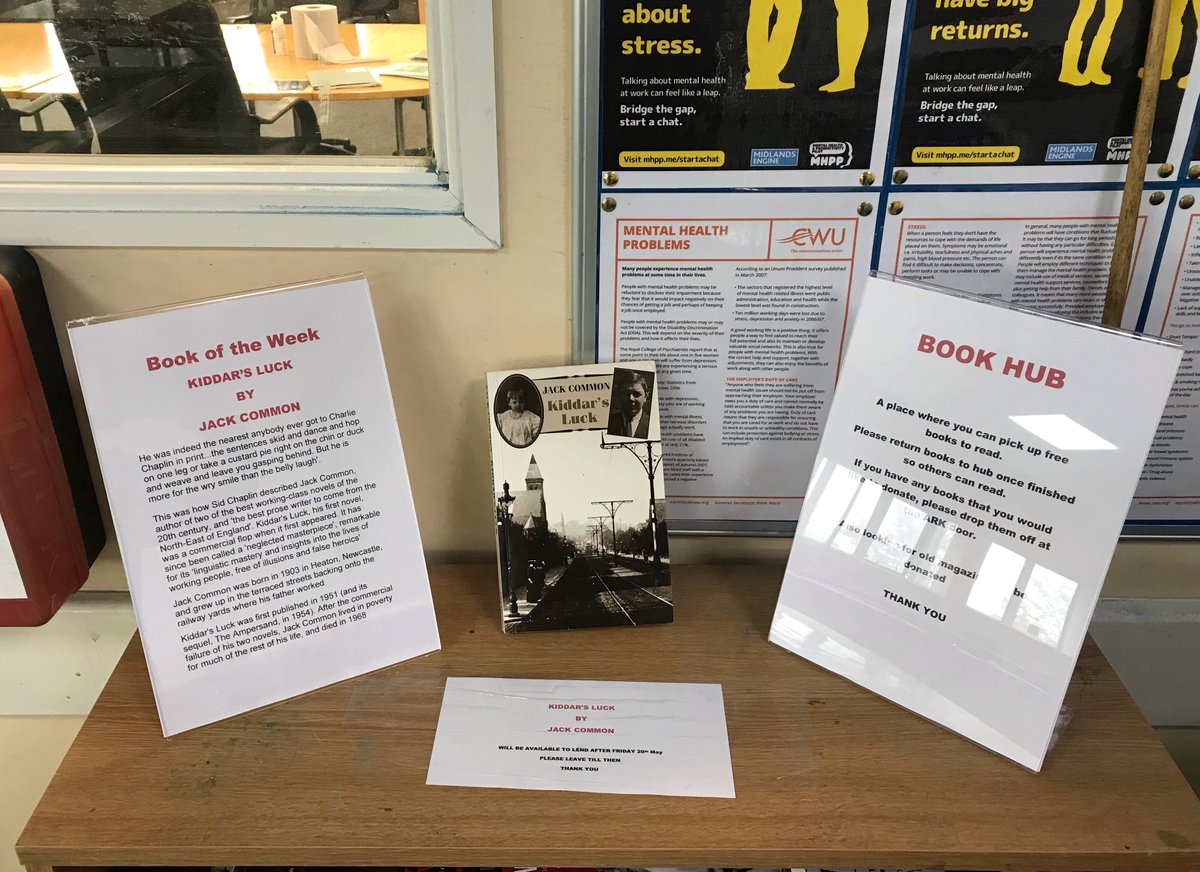 CWUCOVENTRYHUBS's tweet photo. #BookoftheWeek #BookHub #Kiddarsluck #JackCommon #WorkingClasswriter https://t.co/V00wN58QPi