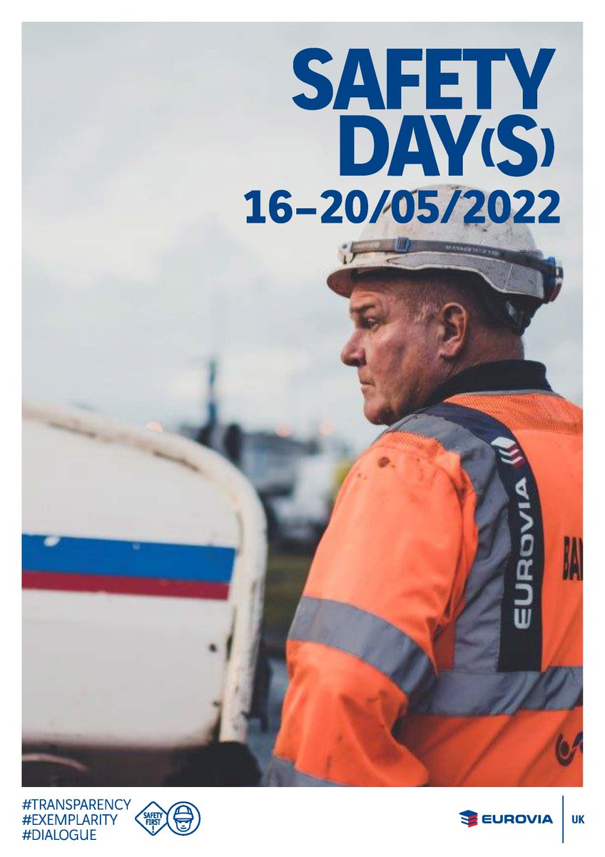 Eurovia_UK's tweet photo. We are taking part in our Safety Day/s reflecting on safety and wellbeing at work and what this means to us
#thinkagain #SafetyFirst #safetyforareason #wellbeing #transparency #exemplarity #leadership #dialogue https://t.co/5Ki5M6gNxD