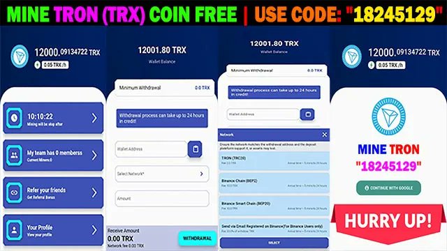 CryptoExngIndia's tweet photo. Join #TronMining & Earn #TRX by Using Code: "18245129"!
1οΈβ£ β Download App: "https://t.co/cZ3VD3a0ca"
#FreeAirdropCrypto #MineTron #MineTrx #TronMiner #TronMining #TronCoin #TRON #TRC20 #CryptoMining #MiningApp #CryptoCurrency #Crypto https://t.co/DtNCbsJP5H