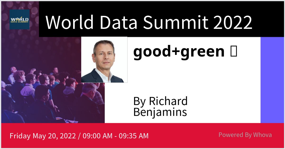 vrbenjamins's tweet photo. I am speaking at World Data Summit 2022. Please check out my talk if you're attending the event! #worlddatasummit - via #Whova event app https://t.co/lyFOgsy7FC