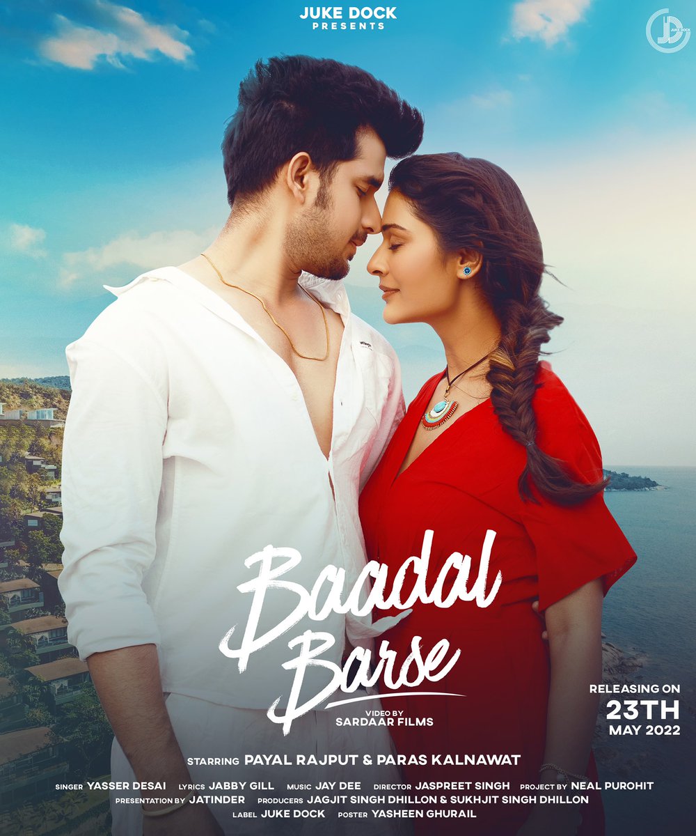 #baadalbarse by <a href="/yasserdesai/">Yasser Desai</a> releasing on 23rd may 🌧🌧 
<a href="/starlingpayal/">paayal rajput</a> <a href="/d_paraskalnawat/">Paras Kalnawat's Fp.☺️❤️</a> <a href="/jukedock/">Juke Dock</a> #sardaarfilms ❤️