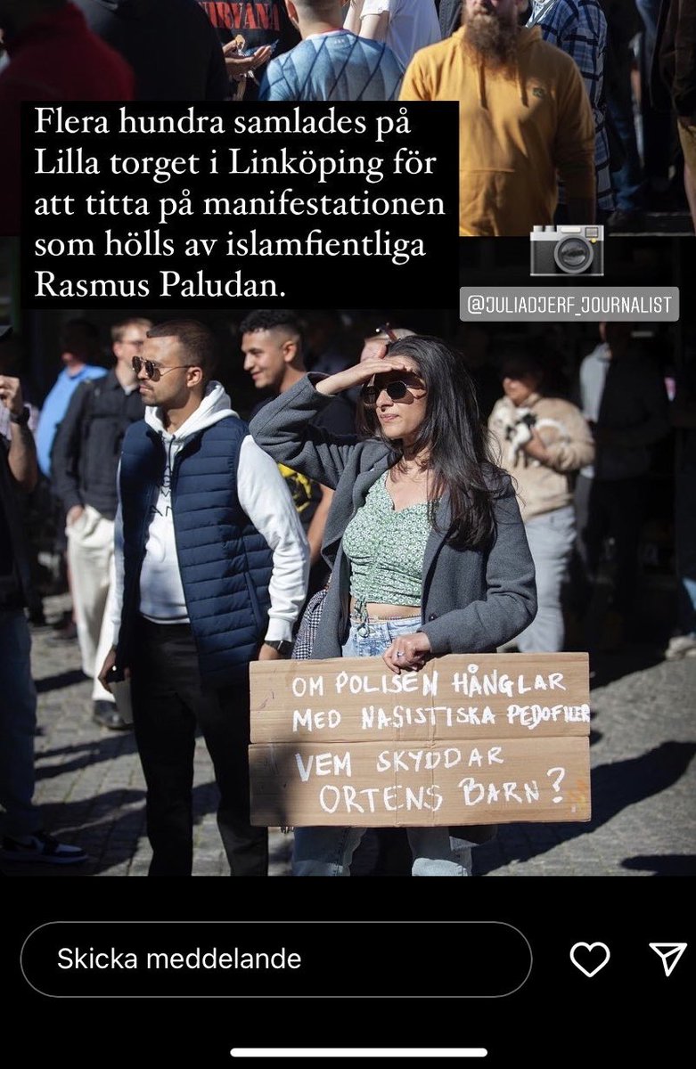 Hennes skylt gör mig riktigt irriterad.