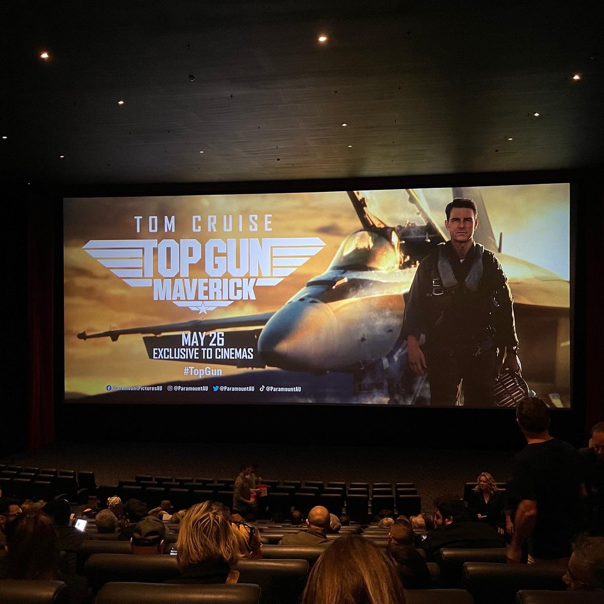 Getting in early thanks to the kids at <a href="/ParamountAU/">Paramount Pictures</a>!  #topgun
🛩😎